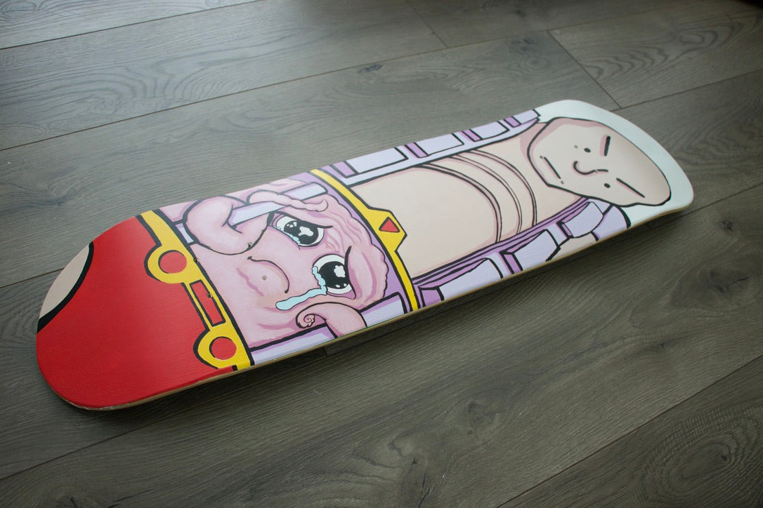 "NPC" Wojak NPC as Krang Android Body Painting