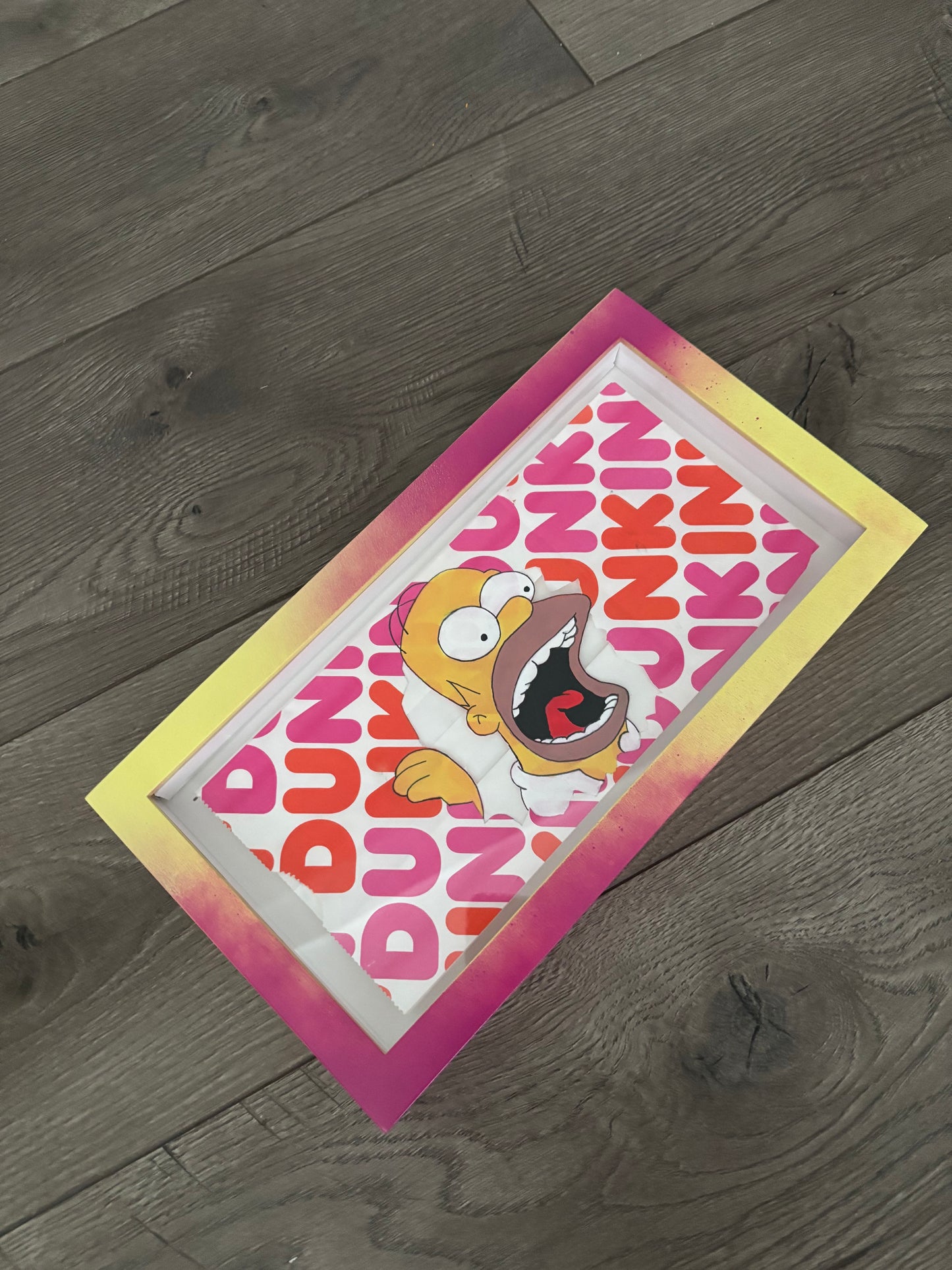 Homer on Dunkin Donuts Bag