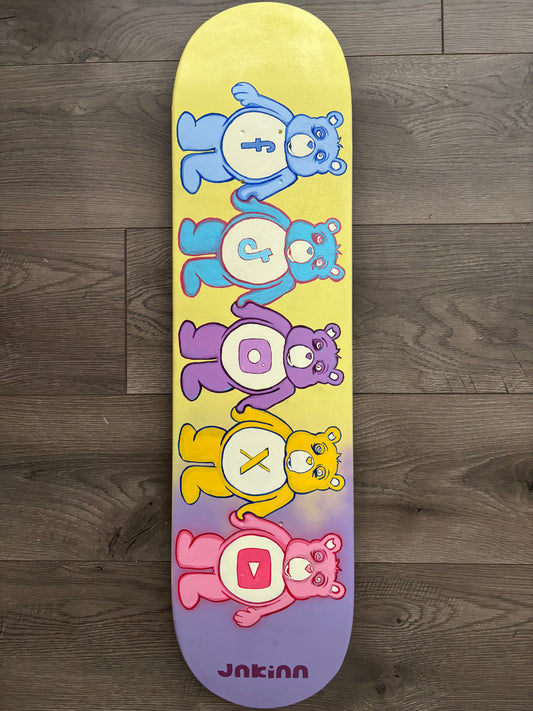 Social Bear Stare Skateboard