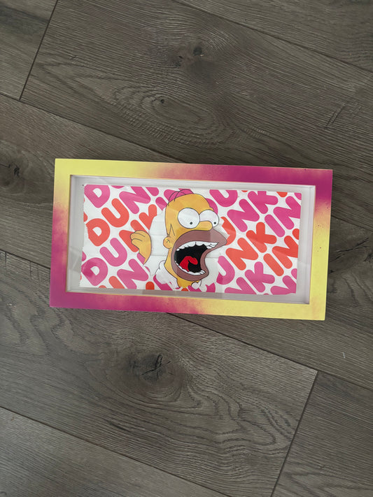 Homer on Dunkin Donuts Bag