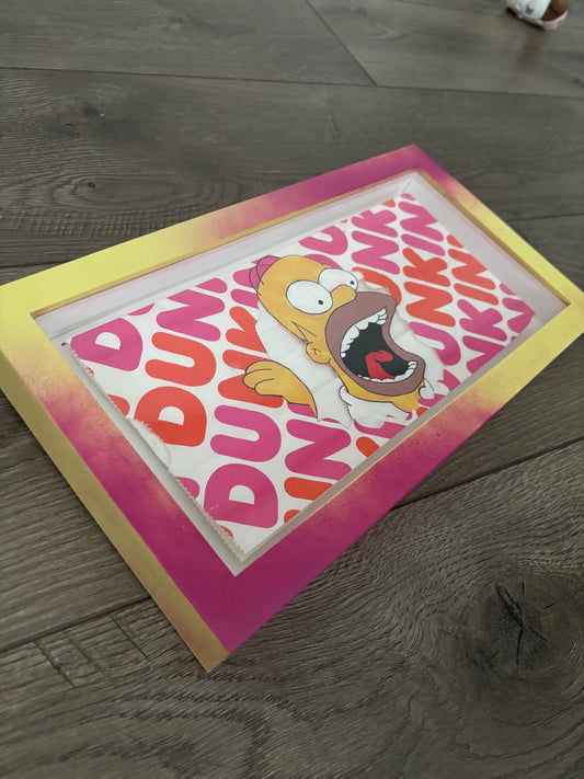 Homer on Dunkin Donuts Bag